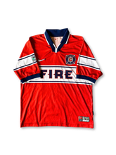 1998年シカゴ・ファイアー ホームユニフォーム “FIRE”胸帯のビンテージサッカージャージ
